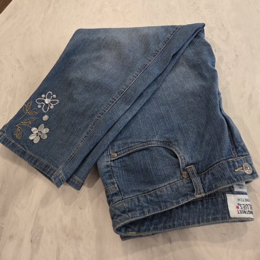Main Street Blues Stretch Embellished JEANS